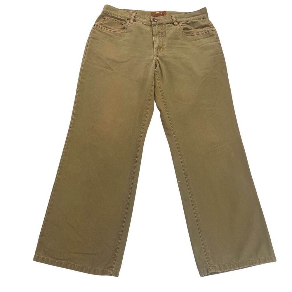 Vintage Bob Timberlake Canvas Jeans Mens Fit 34x29 (34x30 Tag) Khaki 90s Y2K